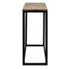 Consola Recibidor Icub 120x35x82cm Negro En Madera Maciza De Pino Acabado Vintage Estilo Industrial Box Furniture