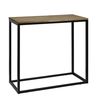 Consola Recibidor Icub 100x35x82cm Negro En Madera Maciza De Pino Acabado Vintage Estilo Industrial Box Furniture