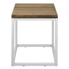 Mesa Auxiliar Icub Big Wood 40x40x48cm Blanca En Madera Maciza De Pino Acabado Vintage Estilo Industrial Box Furniture