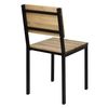 Pack 2 Sillas Icub Desmontables 41x50x86cm Negro En Madera Maciza De Pino Acabado Vintage Estilo Industrial Box Furniture