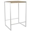 Mesa Alta Bar Icub - 60x70x107 Cm - Natural - Negro