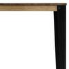 Mesa Lunds Cuadrada 59x59x75cm Negra En Madera Maciza De Pino Acabado Vintage Estilo Industrial Box Furniture