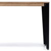 Mesa Lunds 110x70x75cm Negra En Madera Maciza De Pino Acabado Vintage Estilo Industrial Box Furniture