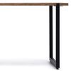 Mesa De Comedor Uley 200x80x75cm Negra En Madera Maciza De Pino Acabado Vintage Estilo Industrial Box Furniture