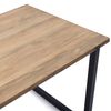 Mesa De Comedor Uley 180x80x75cm Negra En Madera Maciza De Pino Acabado Vintage Estilo Industrial Box Furniture