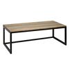 Mesa Centro Eco Three 100x45x40cm Negra En Madera Maciza De Pino Acabado Vintage Estilo Industrial Box Furniture