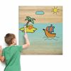 Cuadro Infantil De Madera De Pino Para Pintar Barco 60x70cm