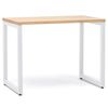 Mesa De Estudio Icub Strong 100x60x73cm Blanca En Madera Maciza De Pino Acabado Natural Estilo Nórdico Industrial Box Furniture