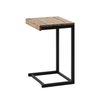 Mesita Ordenador Icub 36x40x63cm Para Sofa Negra En Madera Maciza De Pino Acabado Vintage Estilo Industrial Box Furniture