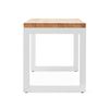 Banco Icub Strong Eco 140x40x48cm Blanco En Madera Maciza De Pino Acabado Natural Estilo Nórdico Industrial Box Furniture