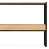 Consola Icub Con Bandeja 100x32x75cm Negra En Madera Maciza De Pino Acabado Natural Estilo Industrial Box Furniture