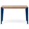 Mesa Lunds Estudio 140x60x75cm Azul Madera Efecto Vintage Estilo Industrial Box Furniture