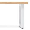 Mesa Centro Icub Strong Eco 120x50x43cm Blanca Madera Acabado Natural Estilo Nórdico Industrial Box Furniture