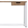 Mesa Icub Strong Eco 1 Cajón 120x60x73cm Blanca En Madera Maciza De Pino Acabado Vintage Estilo Industrial Box Furniture