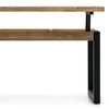 Mesa Elevable Icub Strong Eco 100x50x52cm Negra En Madera Maciza De Pino Acabado Vintage Estilo Industrial Box Furniture