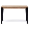 Consola Lunds 110x39x75cm Negra En Madera Maciza De Pino Acabado Vintage Estilo Industrial Box Furniture