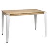 Consola Lunds 110x39x75cm Blanca En Madera Maciza De Pino Acabado Vintage Estilo Industrial Box Furniture