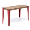 Consola Lunds 70x39x75cm Roja En Madera Maciza De Pino Acabado Vintage Estilo Industrial Box Furniture