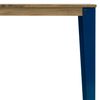 Mesa Lunds Cuadrada 59x59x75cm Azul En Madera Maciza De Pino Acabado Vintage Estilo Industrial Box Furniture