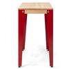 Consola Lunds 70x39x75cm Roja En Madera Maciza De Pino Acabado Natural Estilo Nórdico Industrial Box Furniture