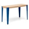 Consola Lunds 110x39x75cm Azul En Madera Maciza De Pino Acabado Natural Estilo Nórdico Industrial Box Furniture