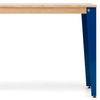 Consola Lunds 110x39x75cm Azul En Madera Maciza De Pino Acabado Natural Estilo Nórdico Industrial Box Furniture