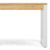 Mesa Elevable Icub 50x100x62cm Tablero 18mm Eco Blanca En Madera Maciza Acabado Natural Estilo Nórdico Industrial Box Furniture