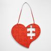 Corazón Puzzle San Valentín Pequeño 15.8x18cm En Madera