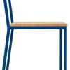 Silla Desmontable Oxford Eco Azul En Madera Maciza De Pino Acabado Natural Estilo Nórdico Industrial Box Furniture