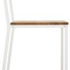 Pack 2ud. Silla Desmontable Oxford Eco Blanca En Madera Maciza De Pino Acabado Vintage Estilo Industrial Box Furniture