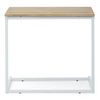 Mesita De Ordenador Sofá Eco 36x70x63cm Blanca En Madera Maciza De Pino Acabado Natural Estilo Nórdico Industrial Box Furniture