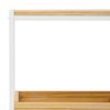 Consola Icub Derby 32x70x75cm Bandeja Y Cajón Inferior Blanco En Madera De Pino Maciza Acabado Natural Estilo Nórdico Industrial Box Furniture