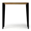 Mesa Bar Lunds Alta 110x39x108cm Acero Fume En Madera Maciza De Pino Acabado Vintage Estilo Industrial Box Furniture