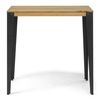 Mesa Lunds Alta 120x60x108cm Fume En Madera Maciza De Pino Acabado Vintage Estilo Industrial Box Furniture