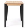 Consola Lunds 70x39x75cm Negra En Madera Maciza Acabado Natural Estilo Nórdico Industrial Box Furniture