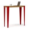 Mesa Lunds Alta 39x70x110cm Roja En Madera Maciza De Pino Acabado Vintage Estilo Industrial Box Furniture