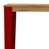 Mesa Lunds Alta 39x70x110cm Roja En Madera Maciza De Pino Acabado Vintage Estilo Industrial Box Furniture