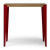 Mesa Lunds Alta 60x100x110cm Roja En Madera Maciza De Pino Acabado Vintage Estilo Industrial Box Furniture