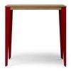 Mesa Lunds Alta 60x140x110cm Roja En Madera Maciza De Pino Acabado Vintage Estilo Industrial Box Furniture