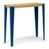 Mesa Lunds Alta 39x70x110cm Azul En Madera Maciza De Pino Acabado Natural Estilo Nórdico Industrial Box Furniture