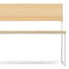 Banco Oxford Antivuelco 124x86x44cm Color Blanco Acabado Natural Estilo Nórdico Industrial Box Furniture