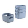 Tatay Baobab - Set De 4 Cajas Organizadoras 1.5l Plástico Pp05. Azul Mist