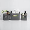 Tatay Baobab - Set De 2 Cajas Organizadoras 15l Con Tapa En Plástico Pp05. Gris Antracita