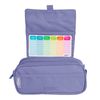 Colepack23 - Estuche Triple De 3 Cremalleras Con Material Escolar Incluido. Violeta