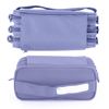 Colepack23 - Estuche Triple De 3 Cremalleras Con Material Escolar Incluido. Violeta