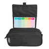 Colepack23 - Estuche Triple De 3 Cremalleras Con Material Escolar Incluido. Negro