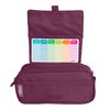 Colepack23 - Estuche Triple De 3 Cremalleras Con Material Escolar Incluido. Morado