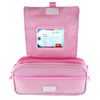 Colepack Blush - Estuche Triple De 3 Cremalleras Y Material Escolar Incluido. Naranja