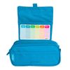 Colepack23 - Estuche Triple De 3 Cremalleras Con Material Escolar Incluido. Azul Claro