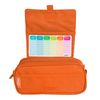 Colepack23 - Estuche Triple De 3 Cremalleras Con Material Escolar Incluido. Naranja